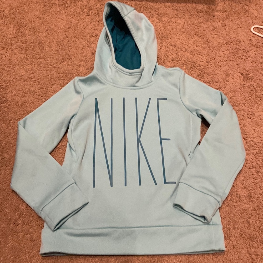 Nike sea blue and teal hoodie